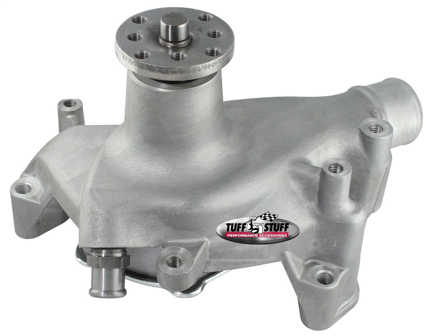 Tuff Stuff Water Pump 1353NB; Supercool Polished Aluminum for Chevy 262-400 SBC