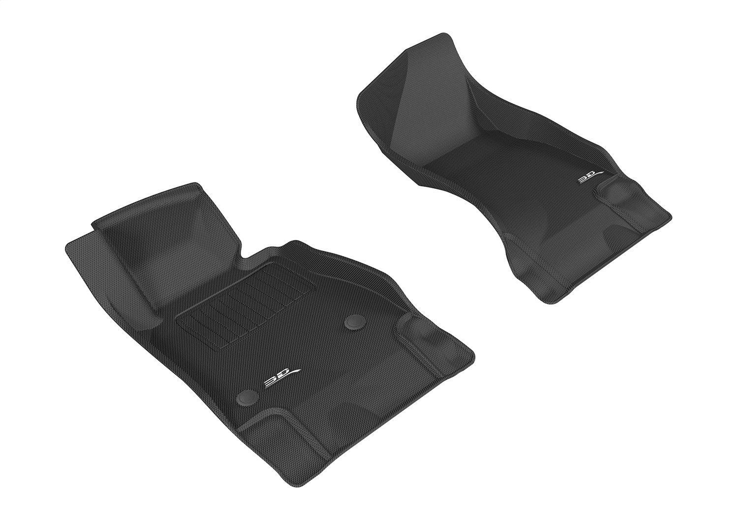 3D MAXpider Fit 2016-2020 Chevrolet Camaro Kagu 1st Row Floormat - Black