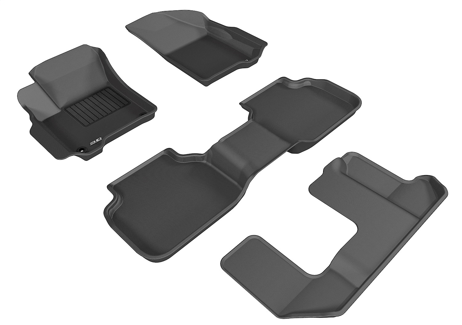 3D MAXpider - L1DG01201509 - Front Rear and Third Row - Floor Mat Set