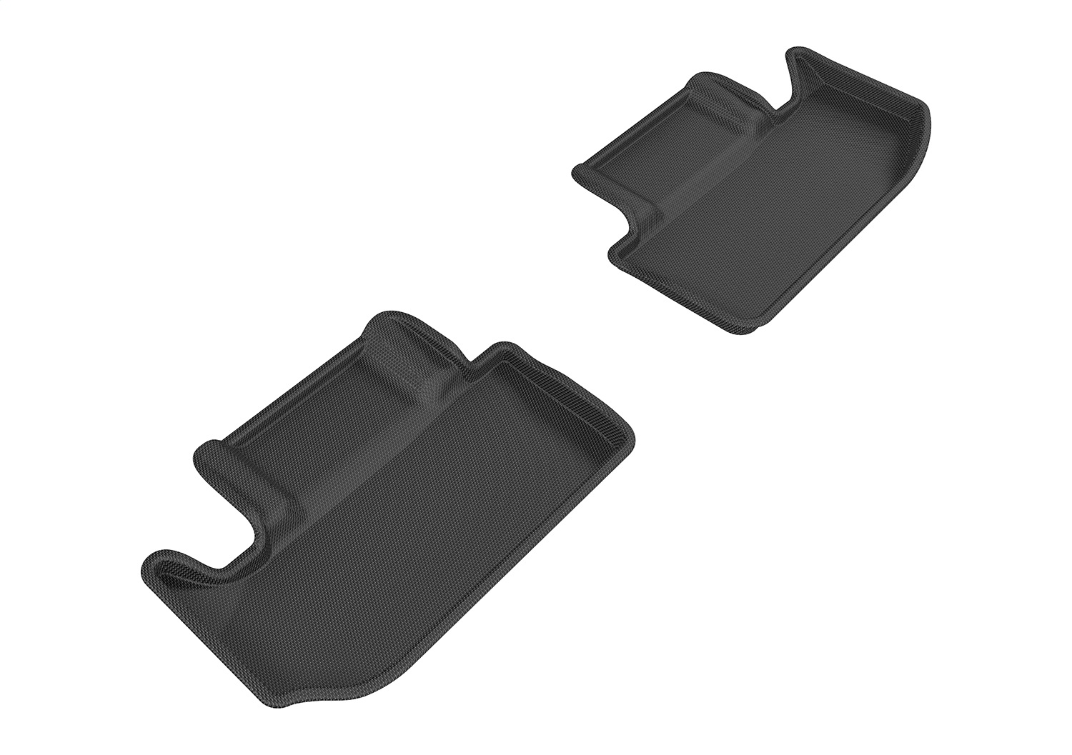 3D MAXpider Fit 2011-2020 Dodge Challenger Kagu 2nd Row Floormats - Black