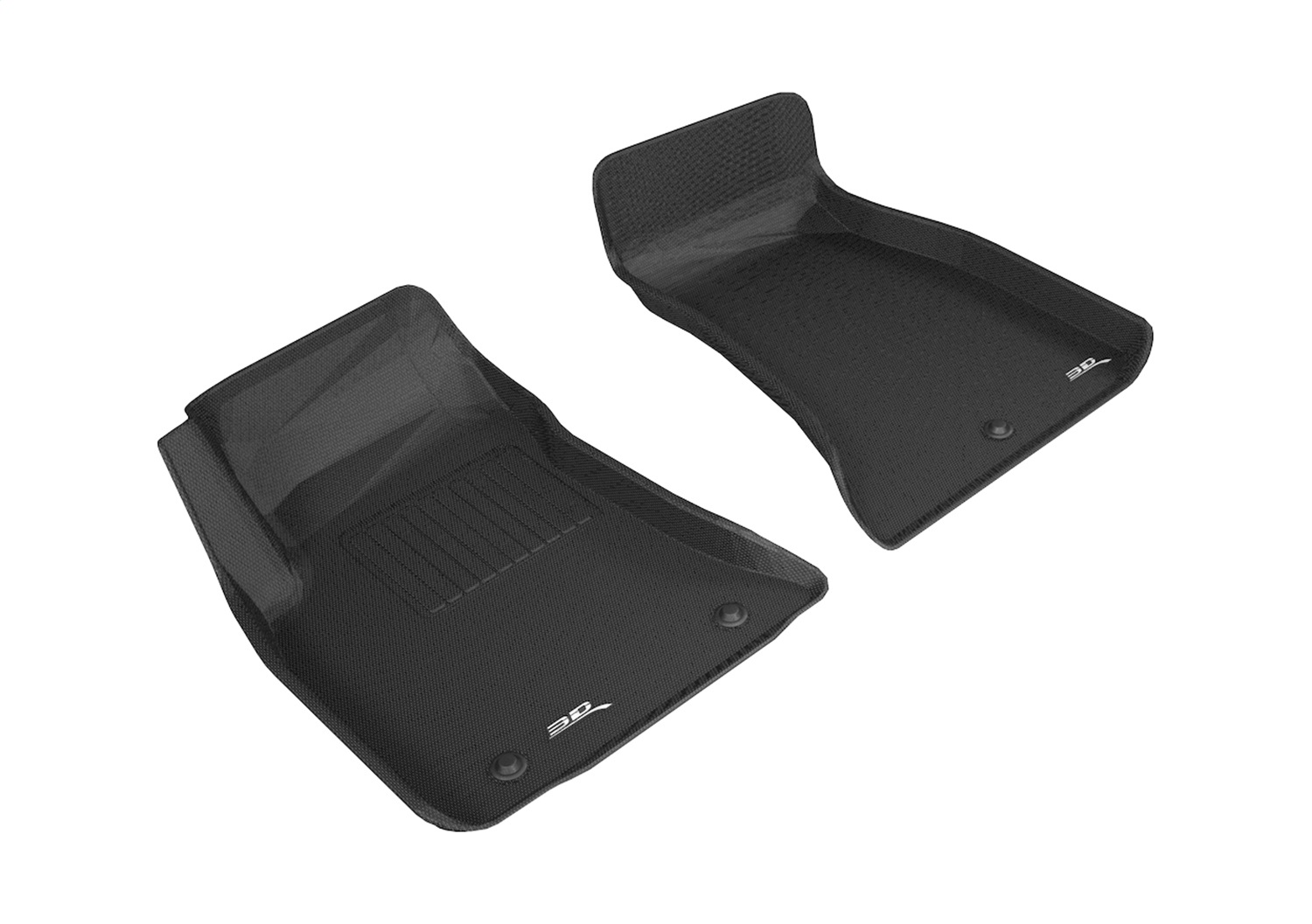 3D MAXpider Fit 2015-2020 Dodge Challenger Rwd Kagu 1st Row Floormat - Black