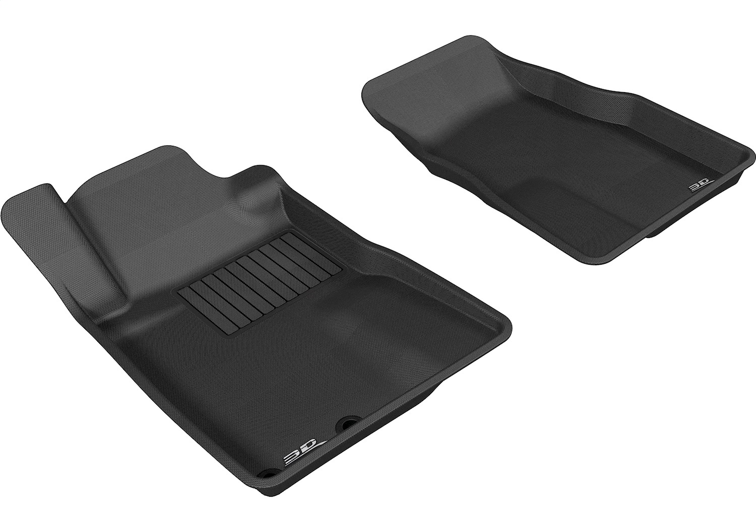 3D MAXpider Fit 2005-2009 Ford Mustang Kagu 1st Row Floormat - Black