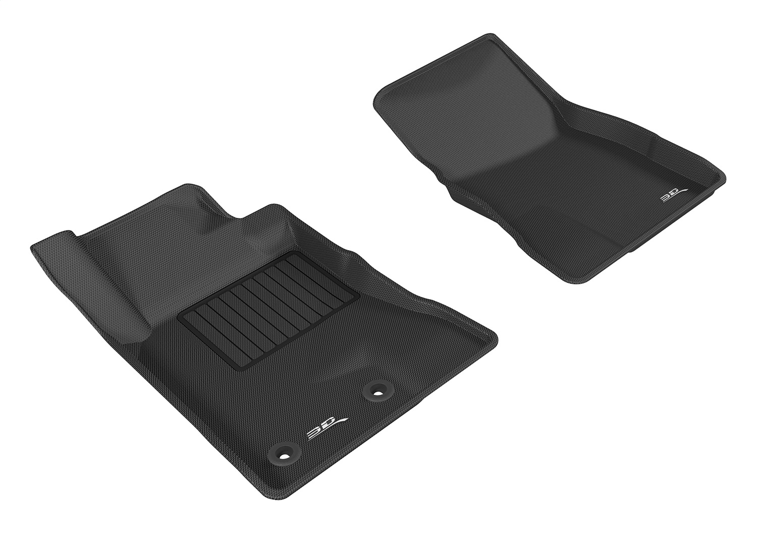 3D MAXpider Fit 2015-2020 Ford Mustang Kagu 1st Row Floormat - Black
