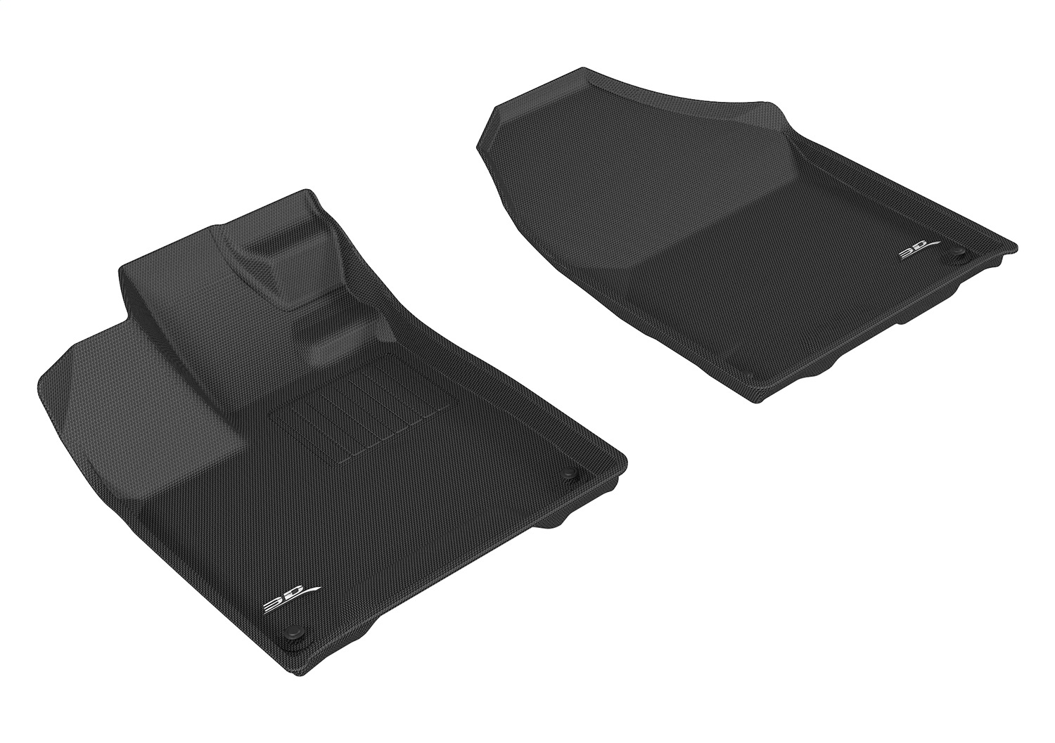 3D MAXpider Fit 2017-2020 Honda Ridgeline Kagu 1st Row Floormat - Black