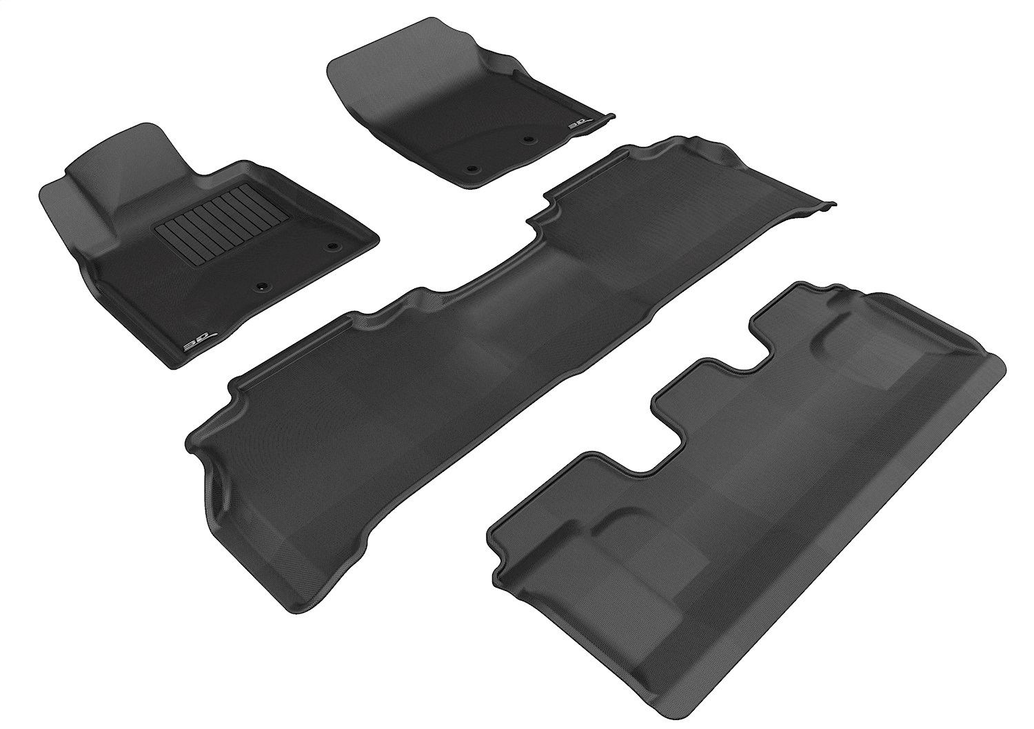 3D MAXpider - L1LX03701509 - Front Rear and Third Row - Floor Mat Set