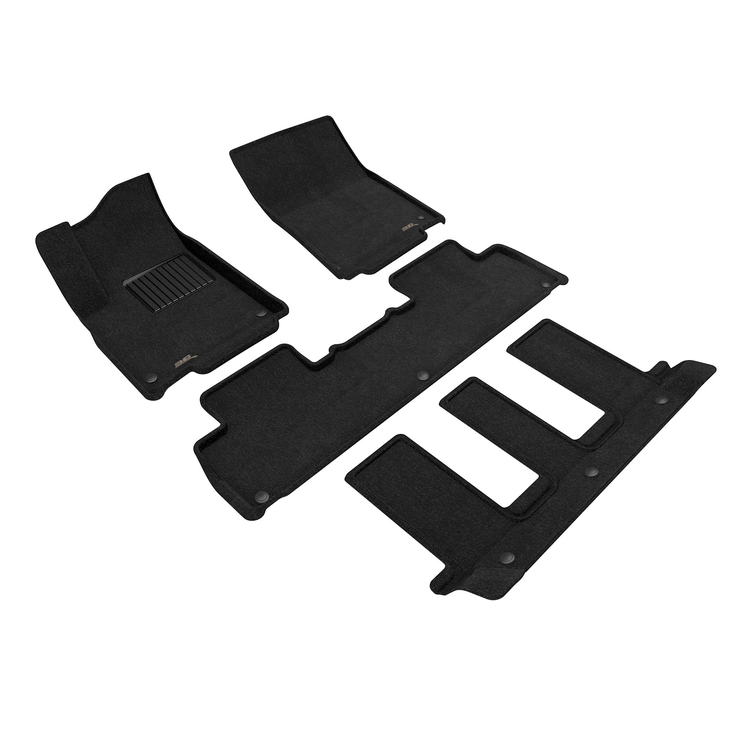 3D MAXpider - L1RI00504709 - Front Rear and Third Row - Floor Mat Set