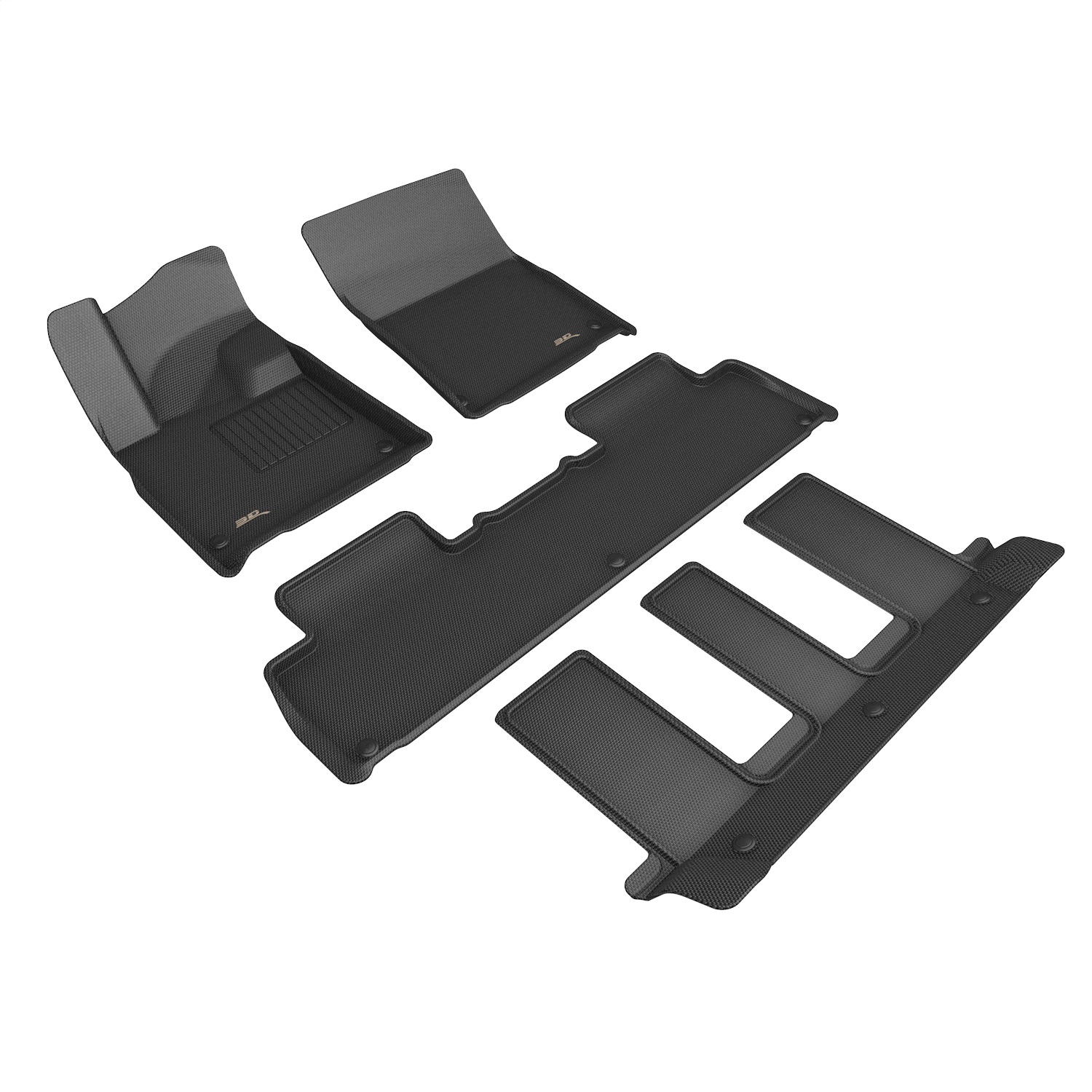 3D MAXpider - L1RI00801509 - Front Rear and Third Row - Floor Mat Set