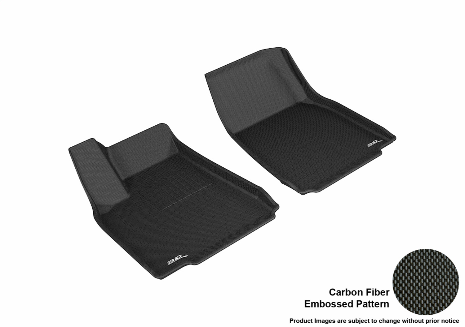 3D MAXpider Fit 2016-2020 Tesla Model X Kagu 1st Row Floormat - Black