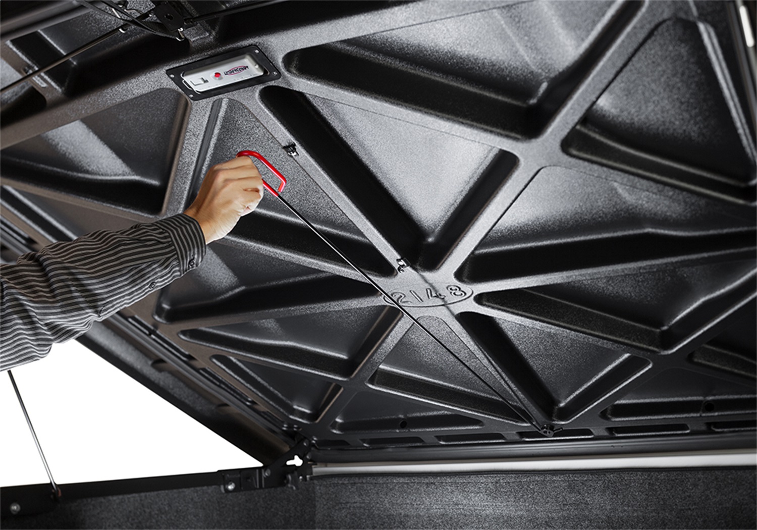 Elite Tonneau Cover; Black Textured 8