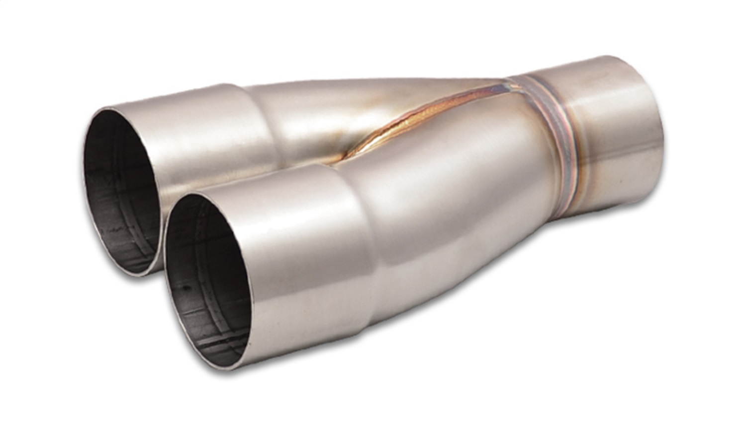 Vibrant 2-1 SS Merge Collectors (2-1/2in Inlet Slipover ID 2-1/2in Outlet OD) -