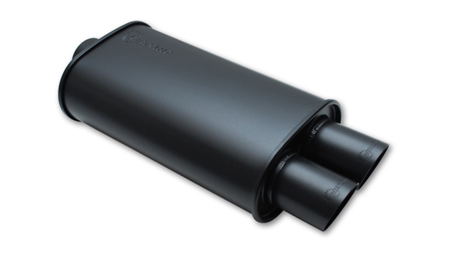 Vibrant Performance 1155 STREETPOWER Flat Black Oval Muffler with Dual Tips BHSR1155