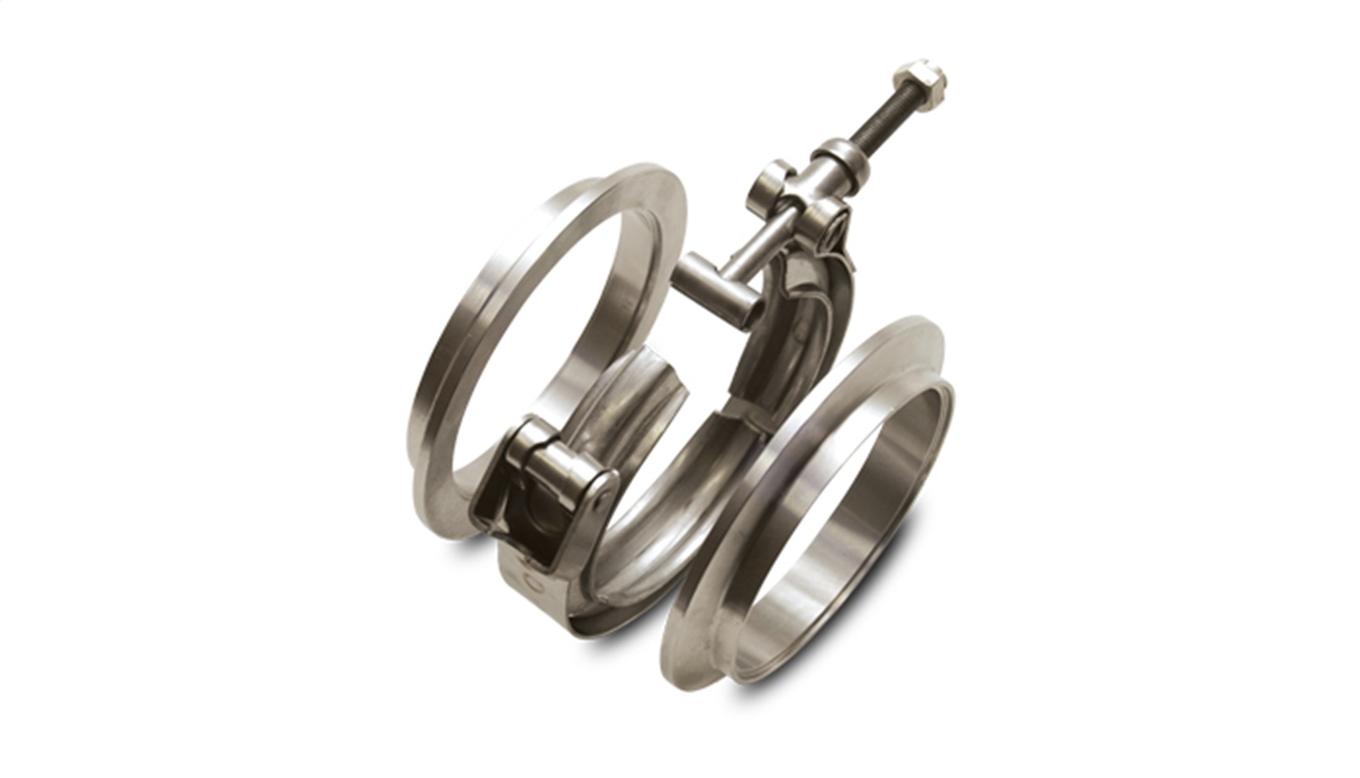 Vibrant Performance Titanium V-Band Flange Assembly for 3.5in OD Tubing