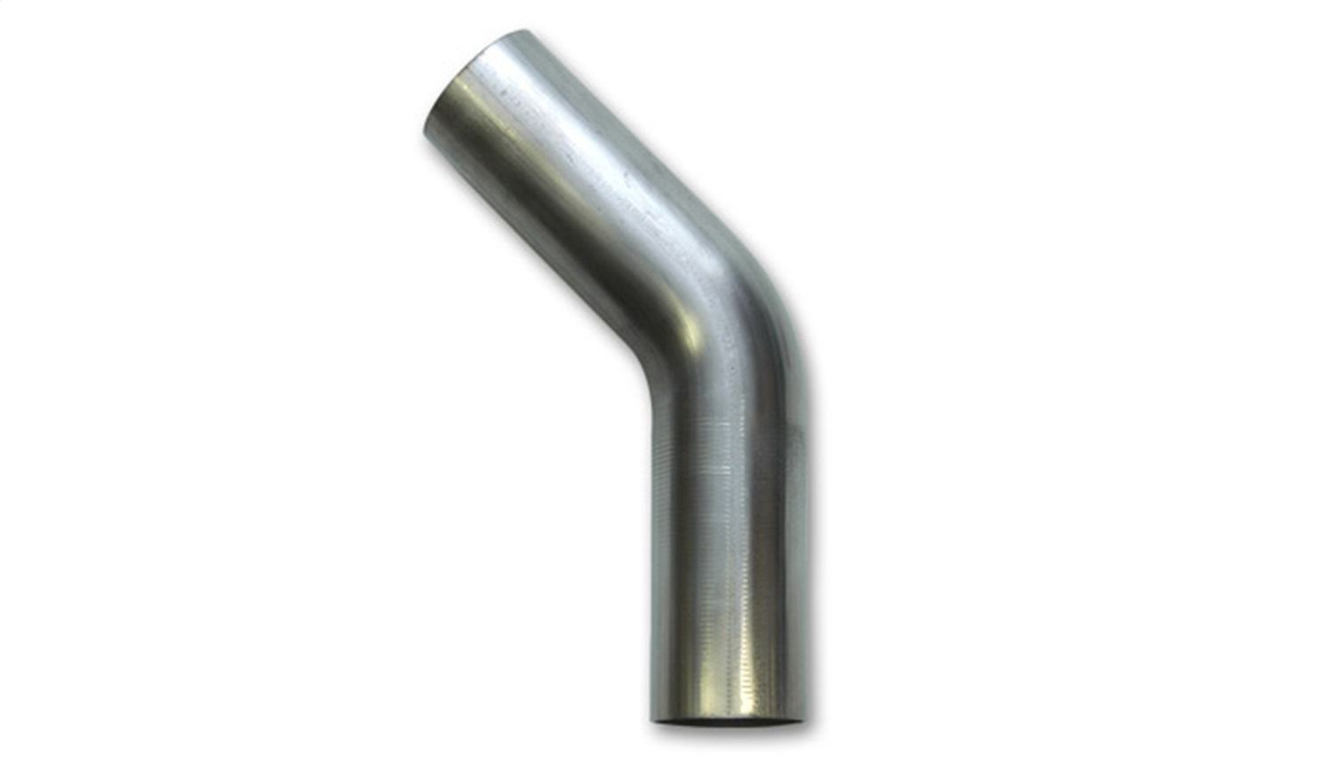 Vibrant 1.625in OD T304 SS 45 Deg Mandrel Bend 6in Leg Length 2.5in Radius