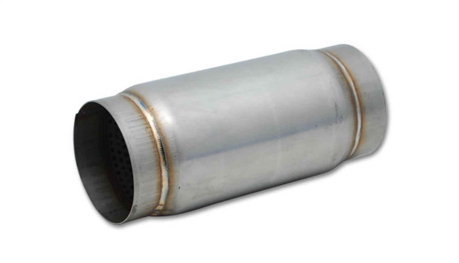 Vibrant Performance Stainless Steel Race Muffler, 4" inlet/outlet x 5" long