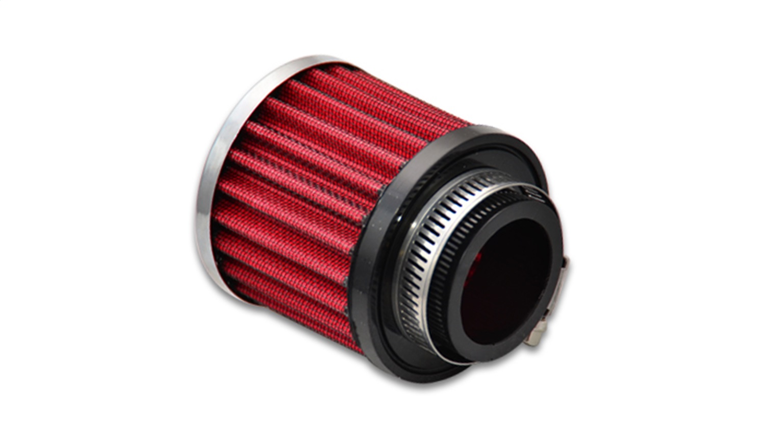 Vibrant Crankcase Breather Filter w/ Chrome Cap - 1.5" (38mm) Inlet I.D.