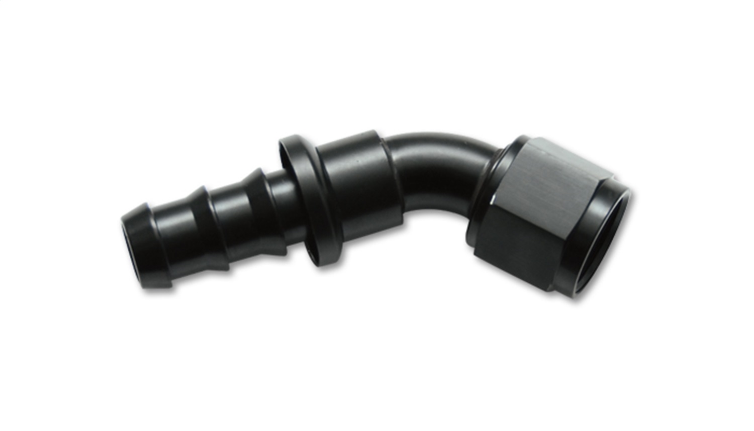 Vibrant Performance 22408 - 45 Degree Push-On Hose End Fitting, 8 AN