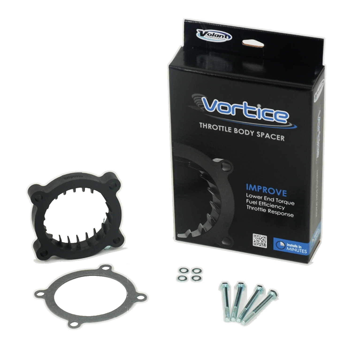 Volant Performance 729850 Vortice Throttle Body Spacer Fits 11-20 F-150 Mustang