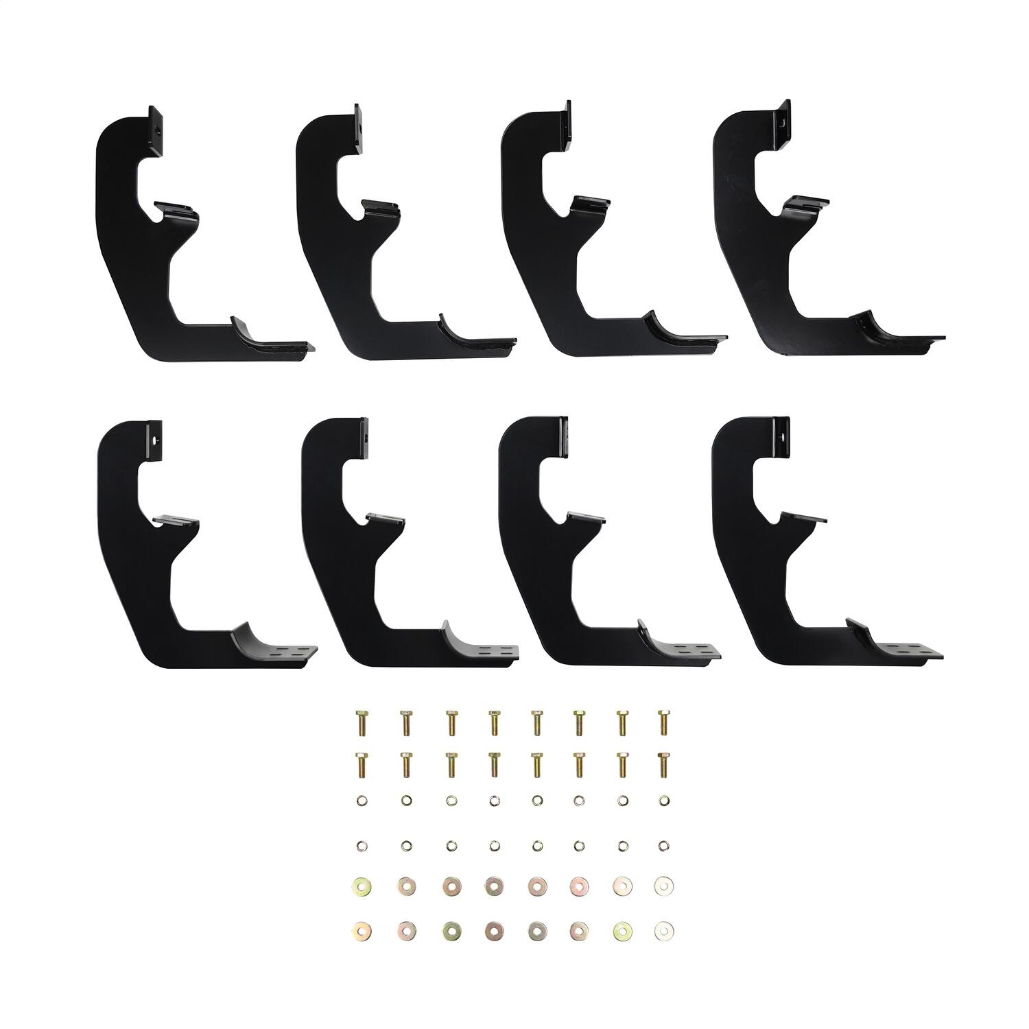 Premier Oval Nerf Step Bar Mount Kit, Black, For Double Cab,