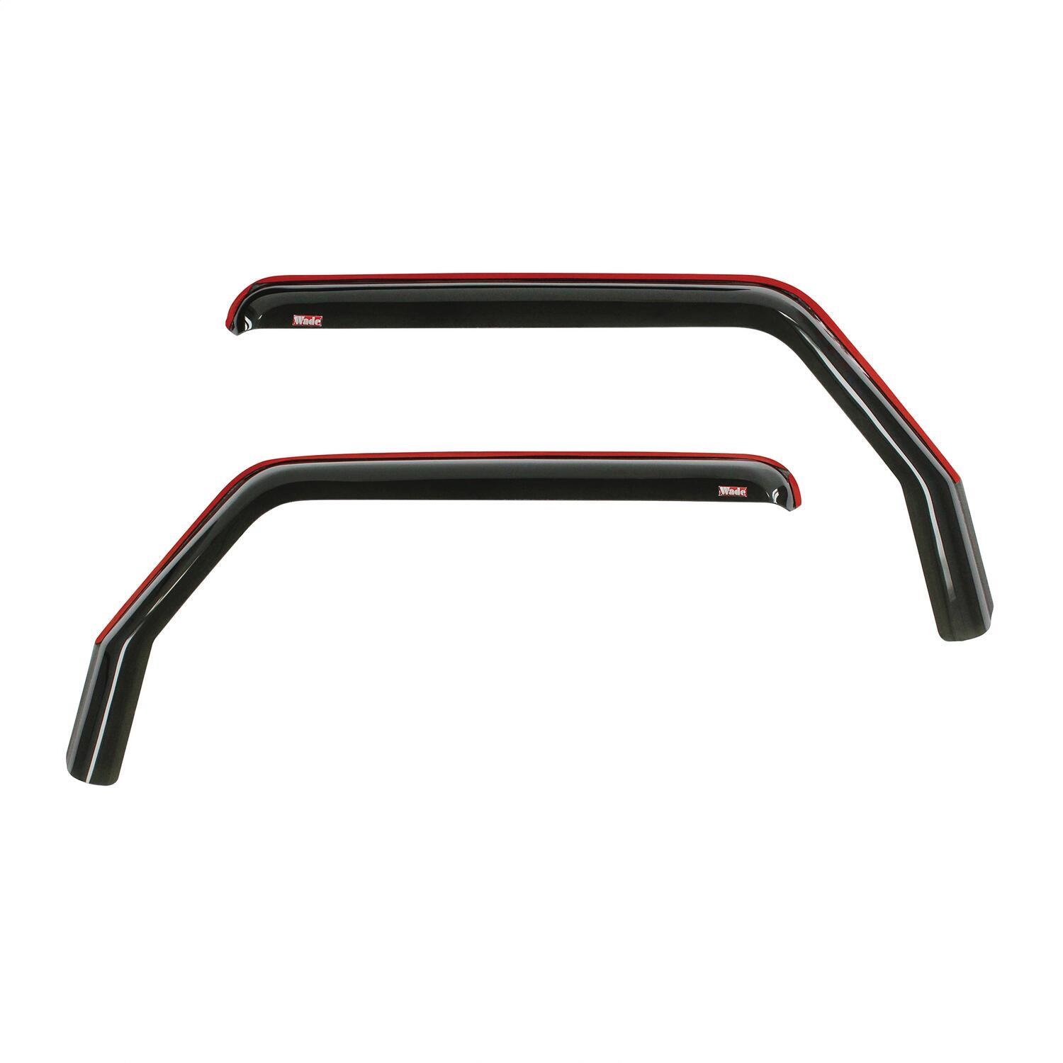 Westin Fit 2018-2019 Jeep Wrangler JL Wade In-Channel Wind Deflector 2pc - Smoke