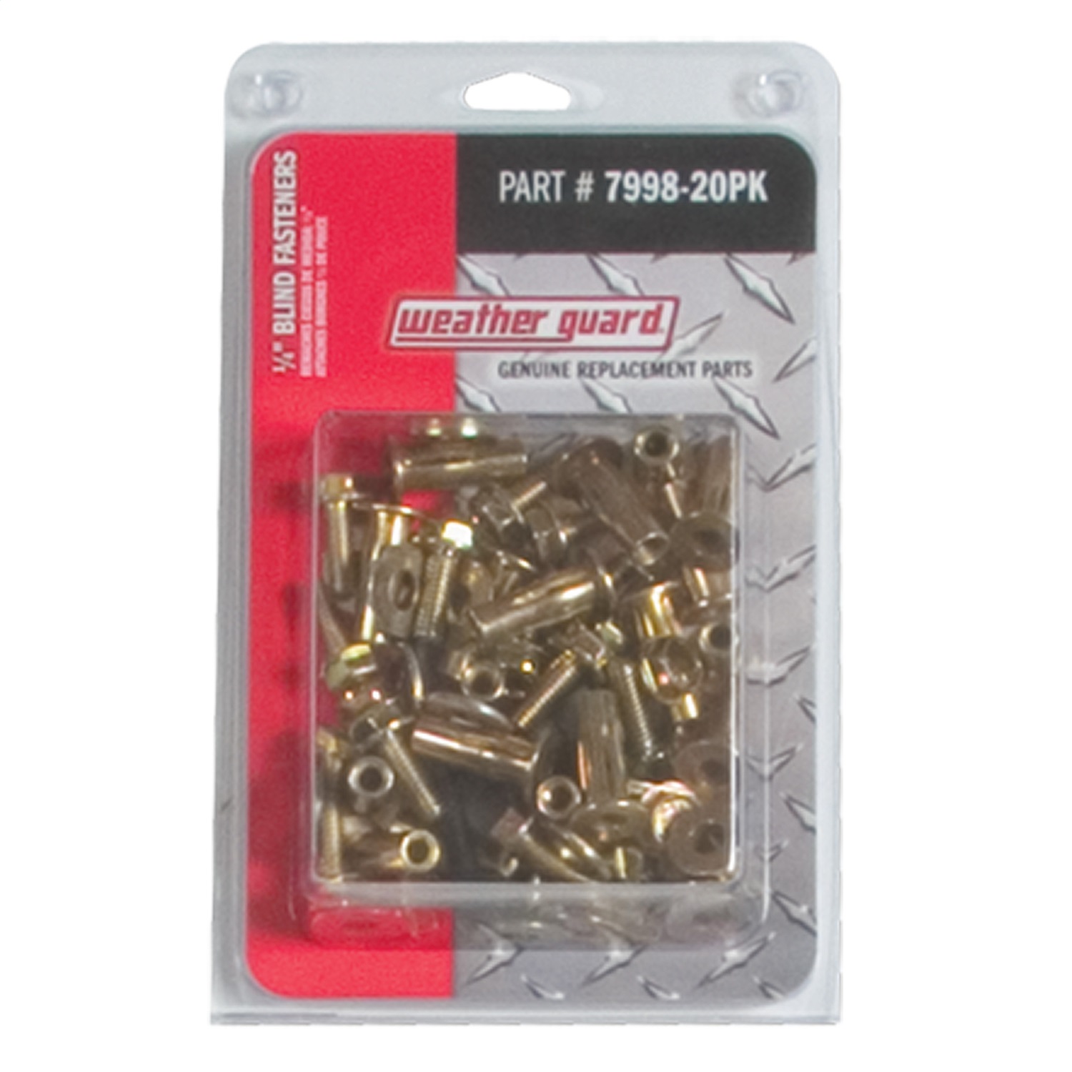 WEATHER GUARD 7998-50BG - Blind Fasteners Bulk Bag Of 50