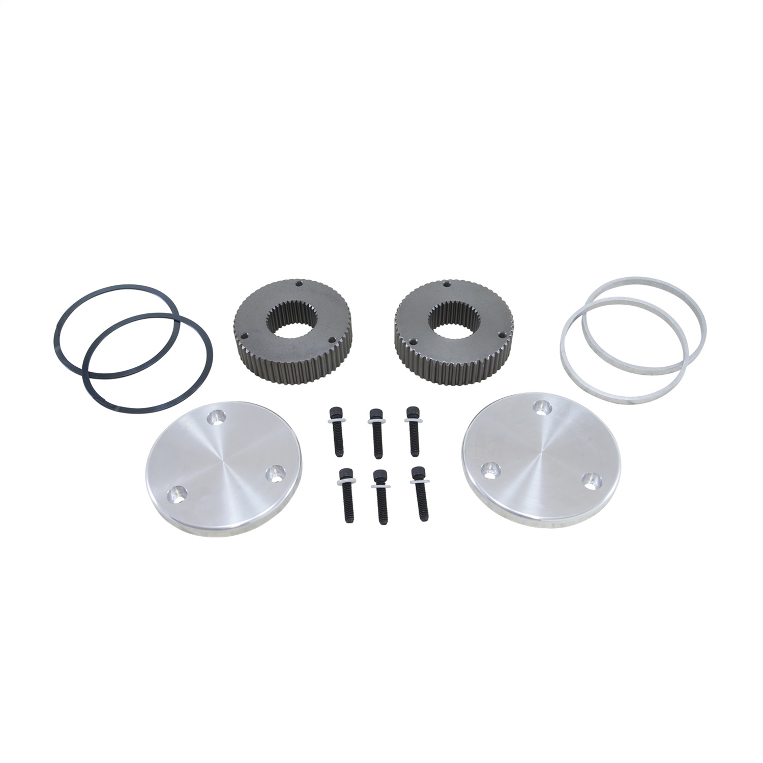 Yukon Gear drive flange kit Dana 60 35 spline outer stubs. Non-engraved caps.