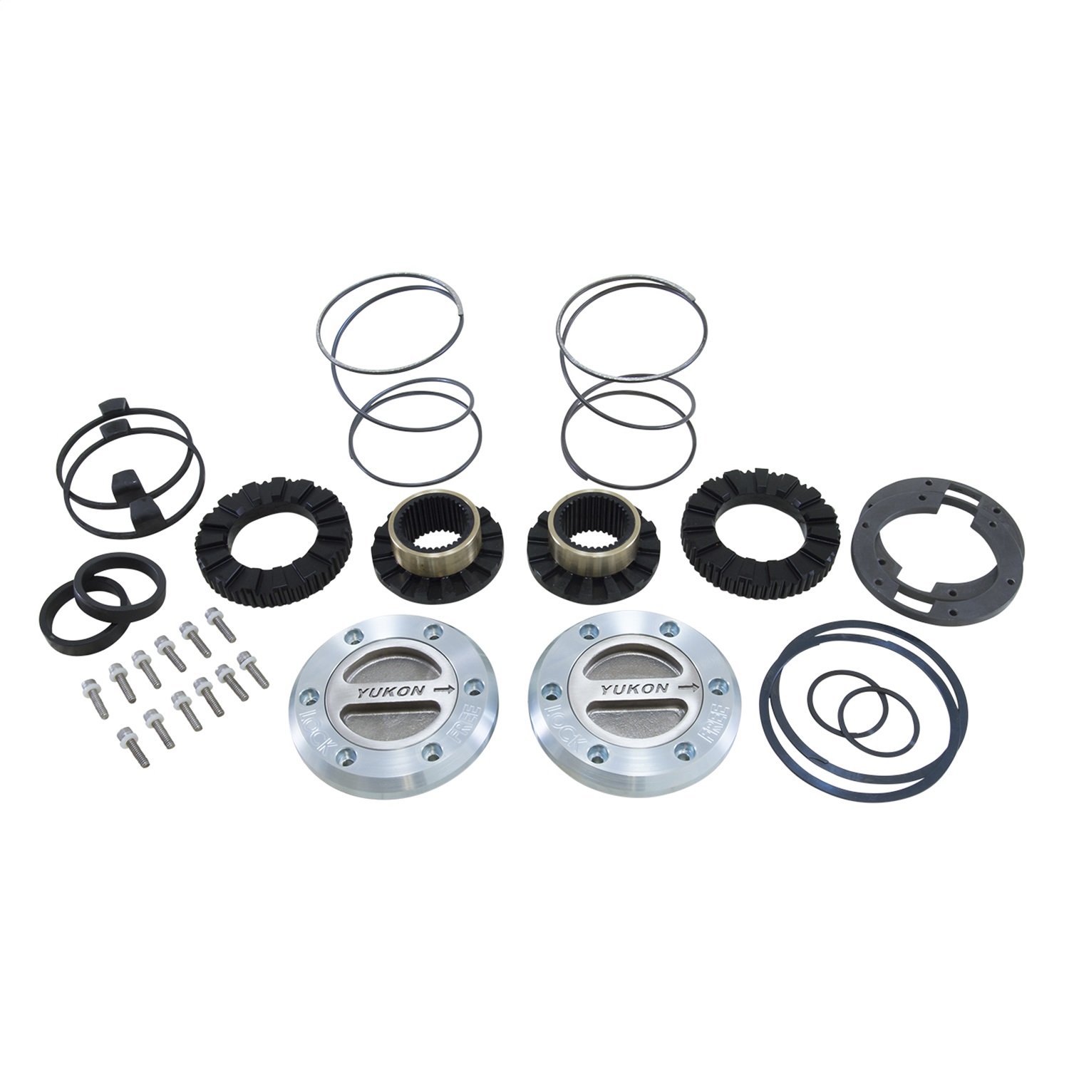 Yukon Gear and Axle YHC70002 - Front Hardcore Locking Hub Set