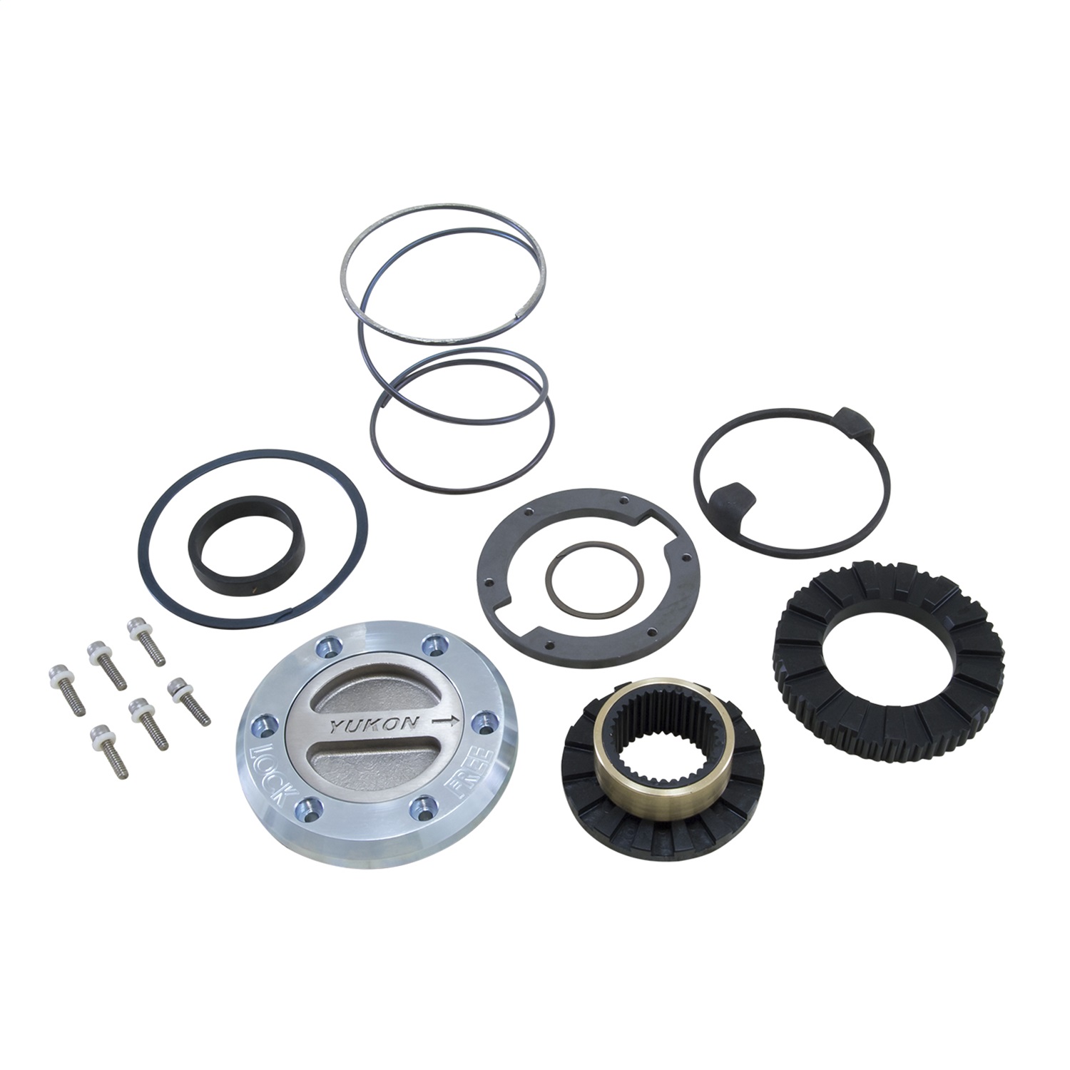 Yukon Gear and Axle YHC71003 - Front Hardcore Locking Hub Set