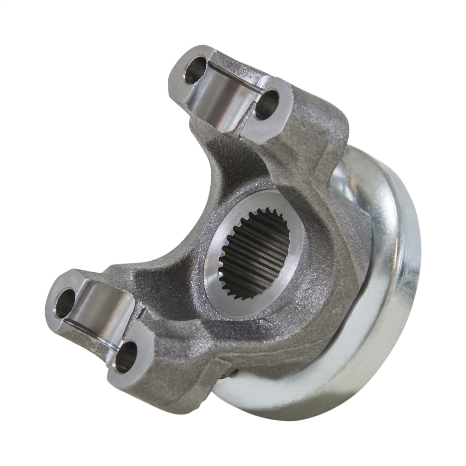 Yukon yoke for GM 8.2" with a 1310 U/Joint size. This yoke uses u-bolts.