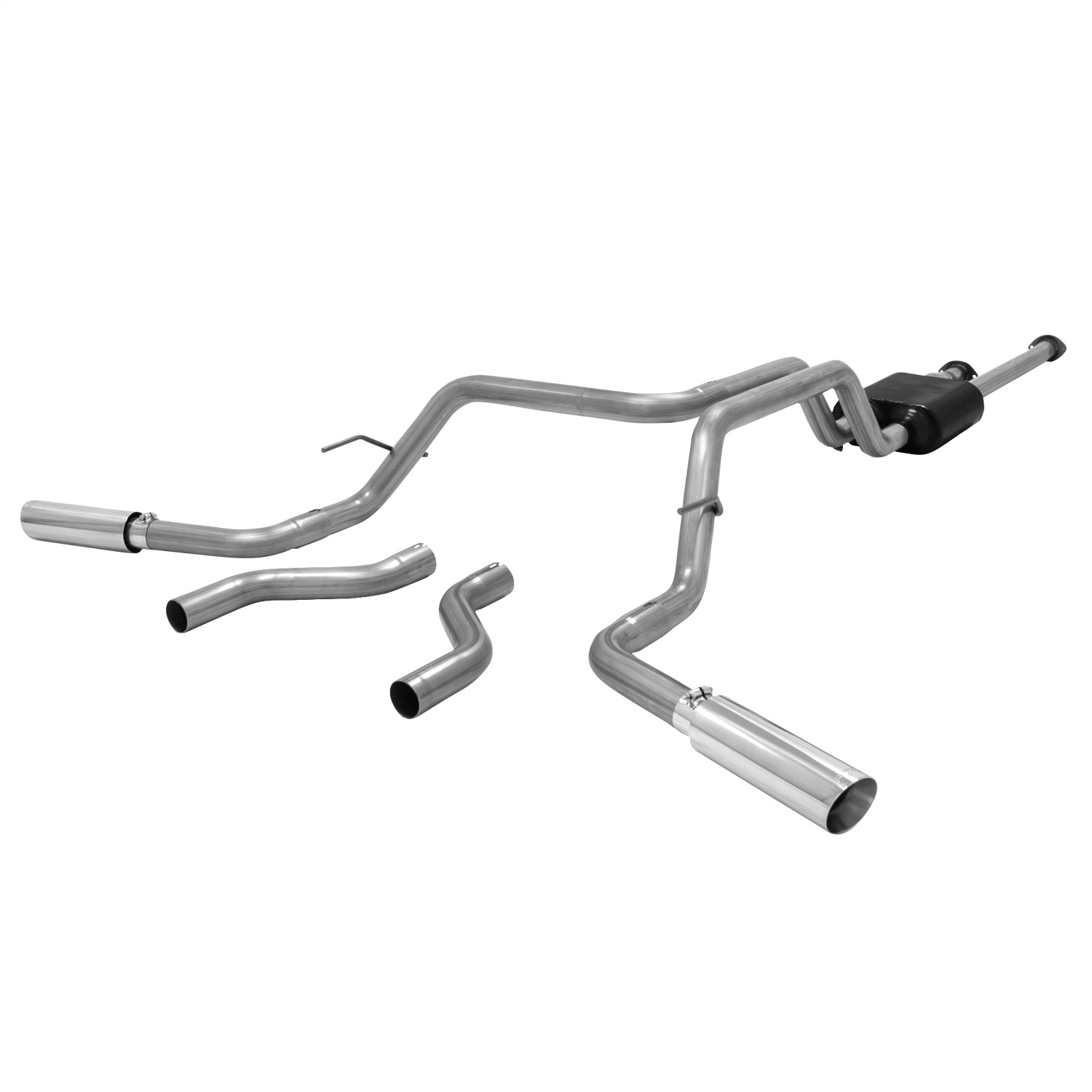 Flowmaster 817592 Outlaw 409S Stainless Steel Aggressive Sound Rear Dual Exit Axle-back Exhaust Kit by Flowmaster