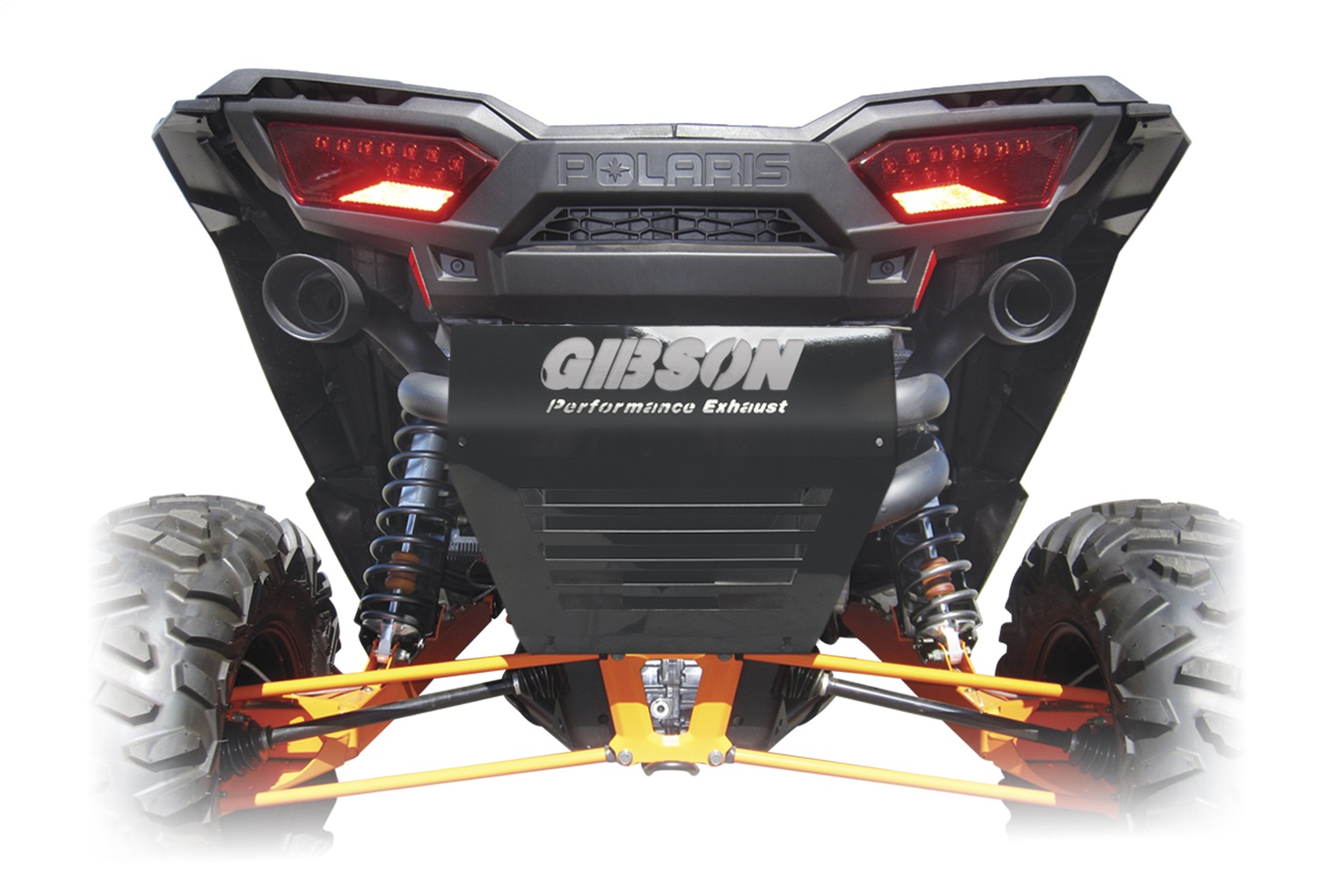 Gibson Dual Exhaust Black Ceramic Polaris UTV 98026 Gibson Dual Exhaust Black Ceramic Polaris UTV 98026